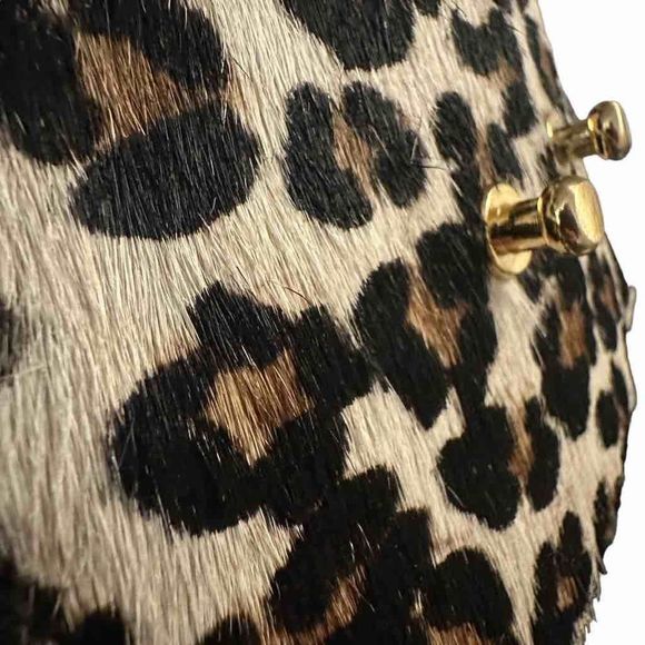 Ann Taylor Accessories Womeny Leather Belt Leopard SZ M - Picture 7 of 13
